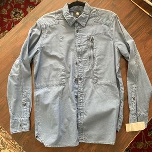 G-Star Raw Brand New Buttoned Jacket Light Blue